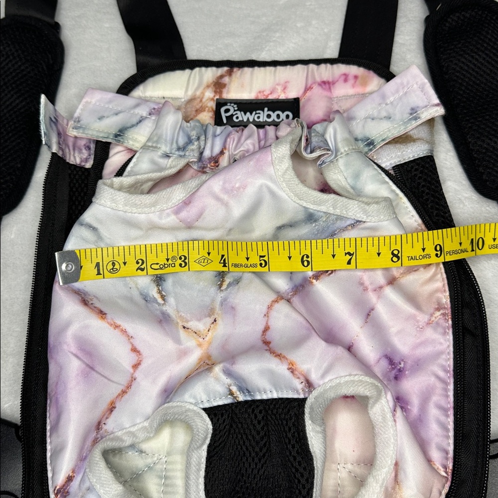 Pawaboo Dog Pet Front or Back Carrier Marble Print Large - Picture 7 of 11